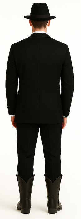 Slk3 Peak Collor One Button Super 120's Wool + Shirt + Bow Tie Suits