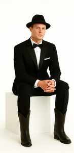 Slk3 Peak Collor One Button Super 120's Wool + Shirt + Bow Tie Suits