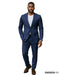 Stacy Adams Men's 2 Piece Modern Fit Suit - Solid Colors
