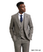 Stacy Adams Men's 3 Piece Hybrid Windowpane Suit - Notch Lapel