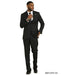 Stacy Adams Men's 3 Piece Hybrid Fit Suit - Tone on Tone Stripe