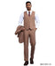 Stacy Adams Men's 3 Piece Hybrid Fit Suit - Textured Solid Color