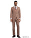 Stacy Adams Men's 3 Piece Hybrid Fit Suit - Textured Solid Color