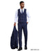 Stacy Adams Men's 3 Piece Hybrid Fit Suit - Window Plaid