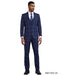 Stacy Adams Men's 3 Piece Hybrid Fit Suit - Window Plaid