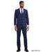 Stacy Adams Men's 3 Piece Hybrid Fit Suit - Window Plaid