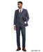 Stacy Adams Men's 3 Piece Hybrid Fit Suit - Large Checker Pattern