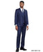 Stacy Adams Men's 3 Piece Hybrid Fit Suit - Large Checker Pattern