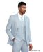 Stacy Adams Men's 3 Piece Windowpane Suit - Hybrid Fit