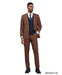 Stacy Adams Men's 3 Piece Glen Plaid Hybrid Fit Suit - Accented Vest