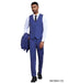 Stacy Adams Men's 3 Piece Hybrid Fit Suit - Subtle Windowpane