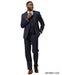 Stacy Adams Men's 3 Piece Hybrid Fit Suit - Glen Check Pattern