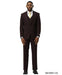 Stacy Adams Men's 3 Piece Hybrid Fit Suit - Tattersall Pattern