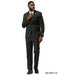 Stacy Adams Men's 3 Piece Hybrid Fit Suit - Glen Plaid