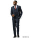 Stacy Adams Men's 3 Piece Hybrid Fit Suit - Glen Plaid