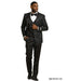 Stacy Adams Men's 3 Piece Hybrid Fit Suit - Floral Satin