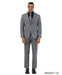 Stacy Adams Men's 3 Piece Hybrid Fit Suit - Plaid Pattern