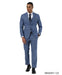 Stacy Adams Men's 3 Piece Hybrid Fit Suit - Plaid Pattern