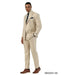 Stacy Adams Men's 2 Piece Windowpane Hybrid Fit Suit - Double Breasted