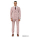 Stacy Adams Men's 2 Piece Windowpane Hybrid Fit Suit - Double Breasted