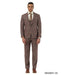 Stacy Adams Men's 3 Piece Hybrid Fit Suit - Textured Windowpane