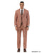 Stacy Adams Men's 3 Piece Hybrid Fit Suit - Textured Windowpane