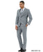 Stacy Adams Men's 3 Piece Hybrid Fit Suit - Subtle Textured Pattern