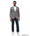 Stacy Adams Men's Hybrid Fit Sport Coat - Windowpane Plaid