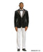 Stacy Adams Men's Hybrid Fit Sport Coat - Rhinestone sequin Embedded Peak Lapel
