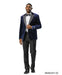Stacy Adams Men's Hybrid Fit Sport Coat - Rhinestone sequin Embedded Peak Lapel