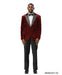 Stacy Adams Men's Hybrid Fit Sport Coat - Rhinestone sequin Embedded Peak Lapel