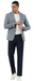 Stacy Adams Men's Hybrid Fit Sport Coat - Textured Windowpane Pattern