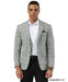 Stacy Adams Men's Hybrid Fit Sport Coat - Textured Windowpane Pattern