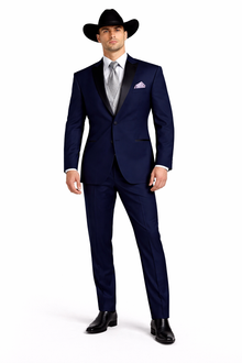Smoking Traje - Esmoquin - Smoking Para Hombre - Navy Tuxedo