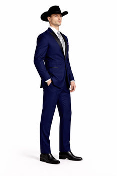 Smoking Traje - Esmoquin - Smoking Para Hombre - Navy Tuxedo