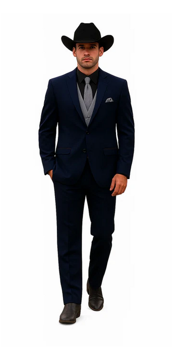 Smoking Traje - Esmoquin - Smoking Para Hombre - Navy Tuxedo