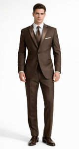Smoking Traje - Esmoquin - Smoking Para Hombre - One Button  Trajes De Novio - Chocolate Tuxedo