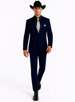 Smoking Traje - Esmoquin - Smoking Para Hombre - Navy Tuxedo