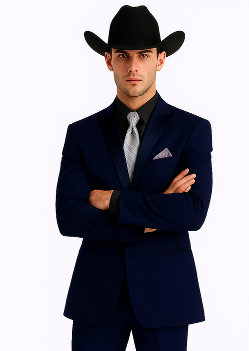 Smoking Traje - Esmoquin - Smoking Para Hombre - Royal Blue Tuxedo