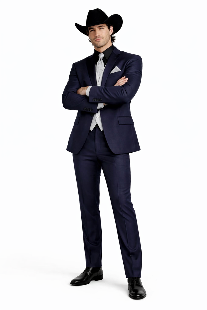 Smoking Traje - Esmoquin - Smoking Para Hombre - Royal Blue Tuxedo