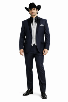 Smoking Traje - Esmoquin - Smoking Para Hombre - Royal Blue Tuxedo