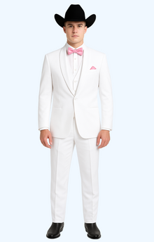 Smoking Traje - Esmoquin - Smoking Para Hombre - Single Breasted Trajes De Novio Suit White Tuxedo