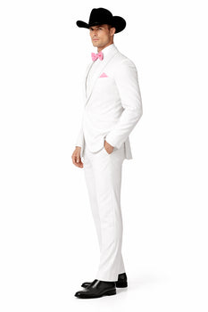 Smoking Traje - Esmoquin - Smoking Para Hombre - Single Breasted Trajes De Novio Suit White Tuxedo