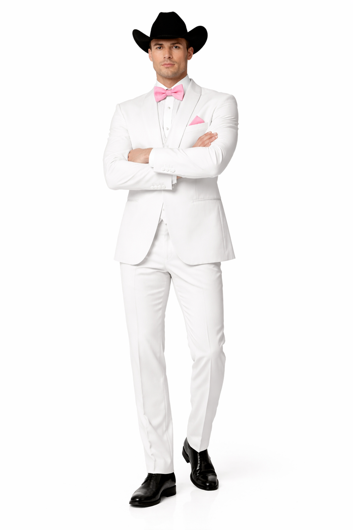 Smoking Traje - Esmoquin - Smoking Para Hombre - Single Breasted Trajes De Novio Suit White Tuxedo