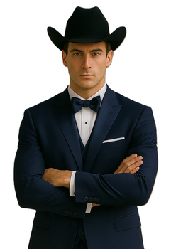 Smoking Traje - Esmoquin - Smoking Para Hombre - Slim Fit Trajes De Novio Navy Tuxedo