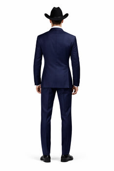 Smoking Traje - Esmoquin - Smoking Para Hombre - Slim Fit Trajes De Novio Navy Tuxedo