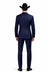 Smoking Traje - Esmoquin - Smoking Para Hombre - Slim Fit Trajes De Novio Navy Tuxedo