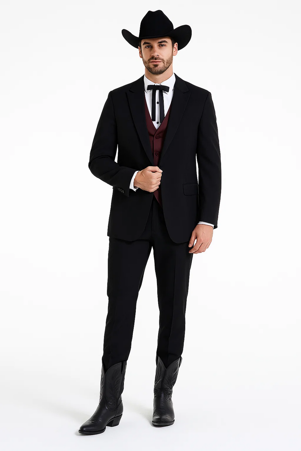 Smoking Traje - Esmoquin - Smoking Para Hombre - Two Button Peak Weste ...