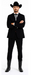 Smoking Traje - Esmoquin - Smoking Para Hombre - Two Button Peak Western Black Tuxedo