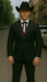 Smoking Traje - Esmoquin - Smoking Para Hombre - Two Button Peak Western Black Tuxedo
